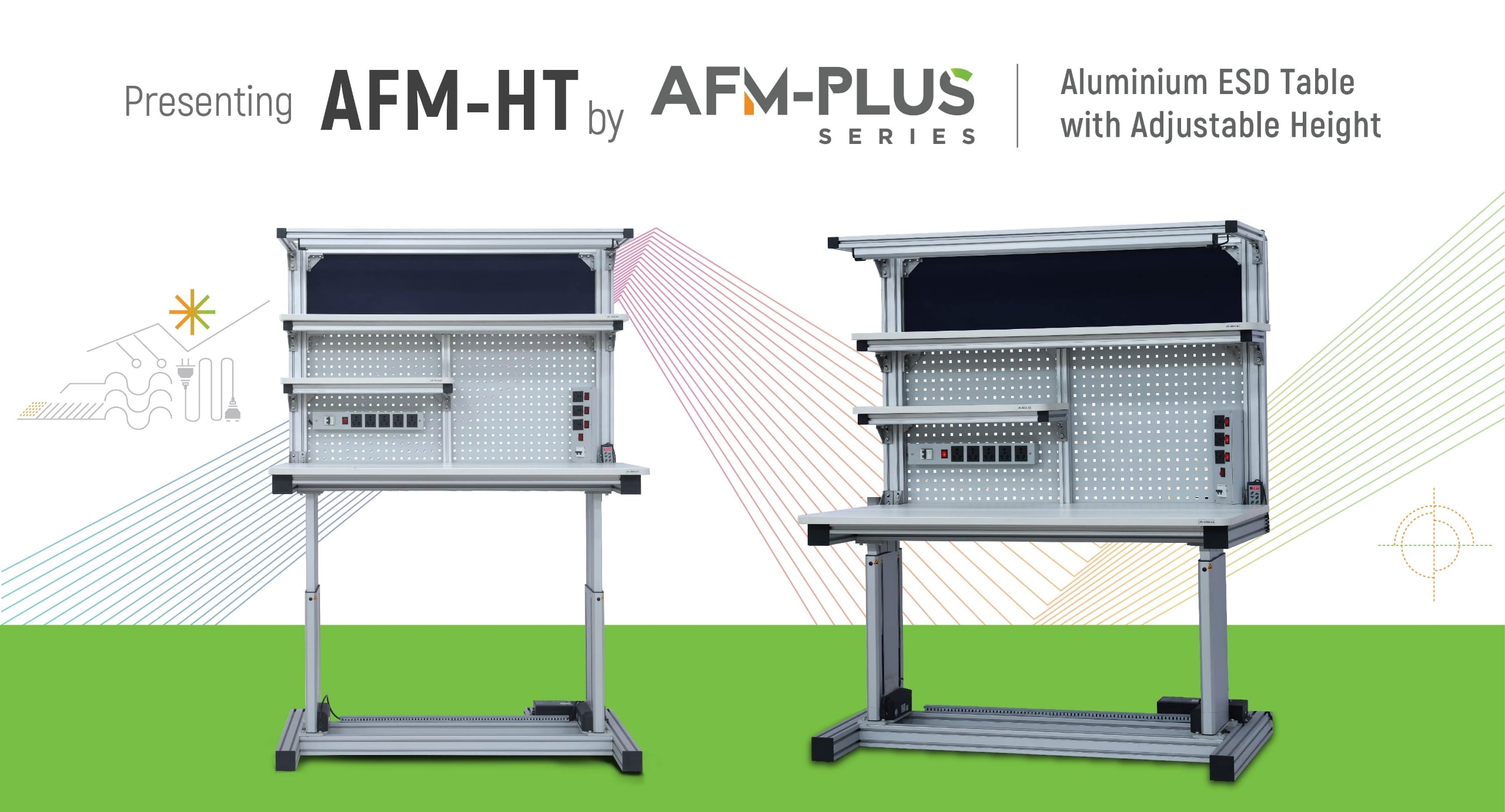 HT Height-Adjustable ESD Tables